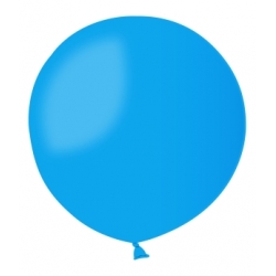 Balon pastelowy GIGANT!!! KULA - 0,85 m - niebieski